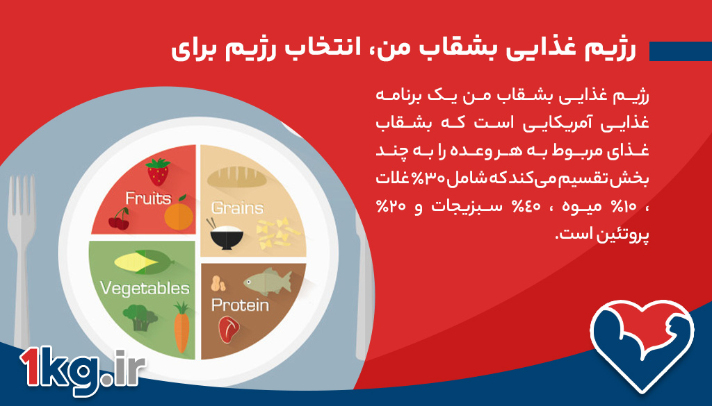 رژیم غذایی بشقاب من، انتخاب رژیم برای سبک زندگی!