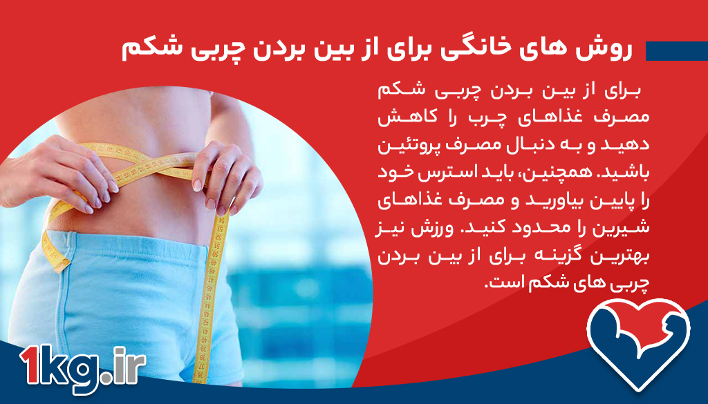 معرفی انواع روش های خانگی برای از بین بردن چربی شکم