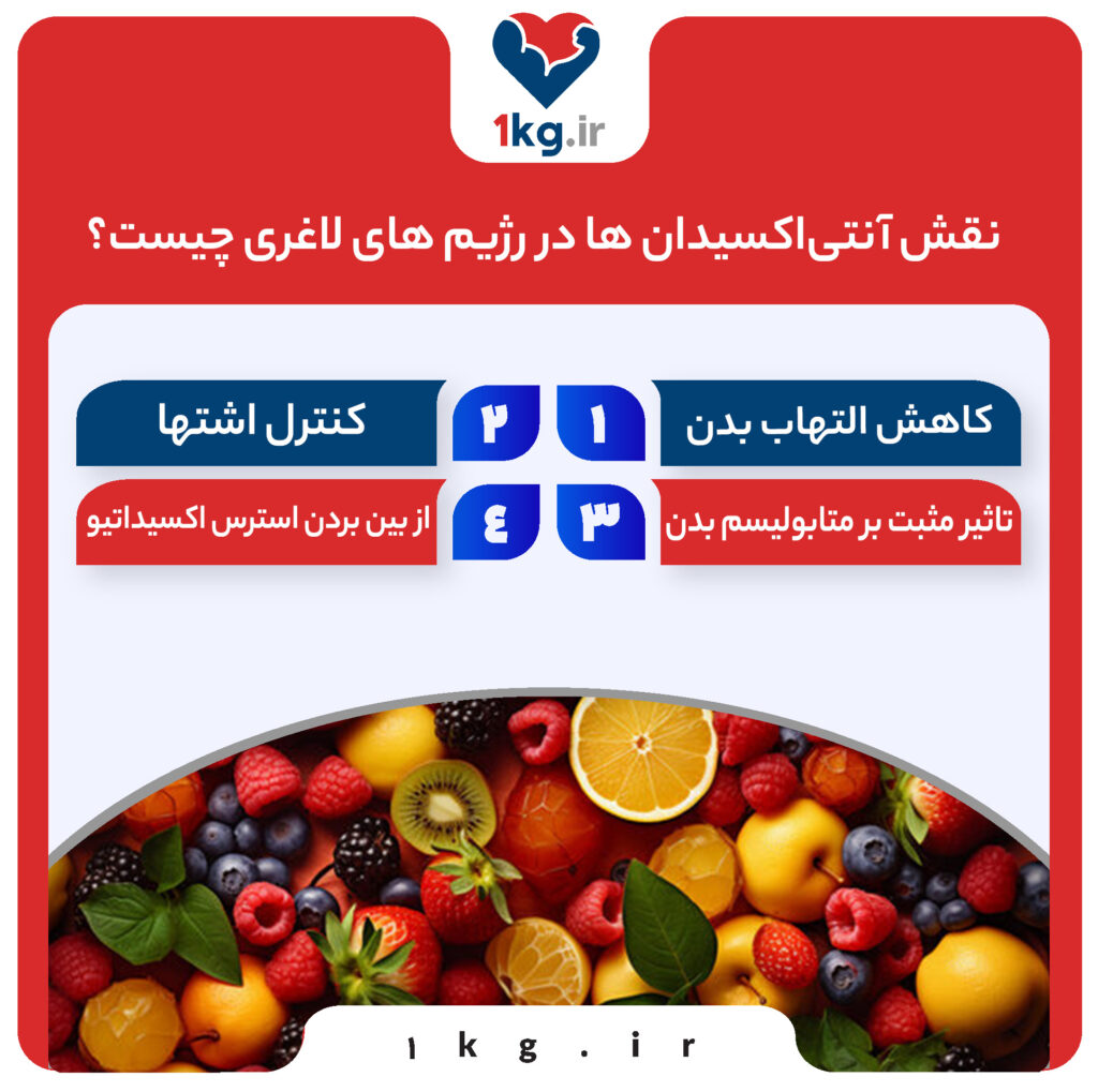 نقش آنتی‌اکسیدان‌ ها در رژیم ‌های لاغری چیست؟