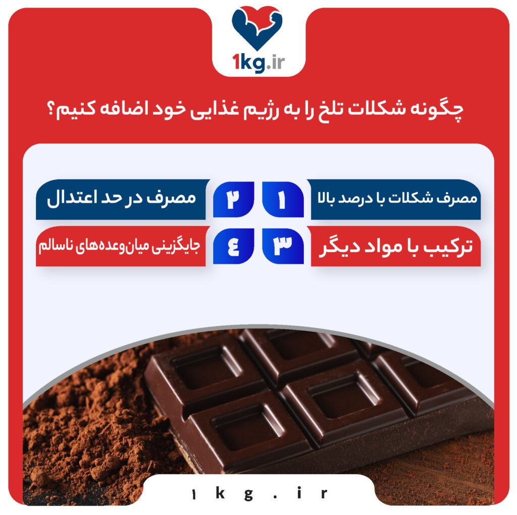 فواید خوردن شکلات تلخ برای لاغری
