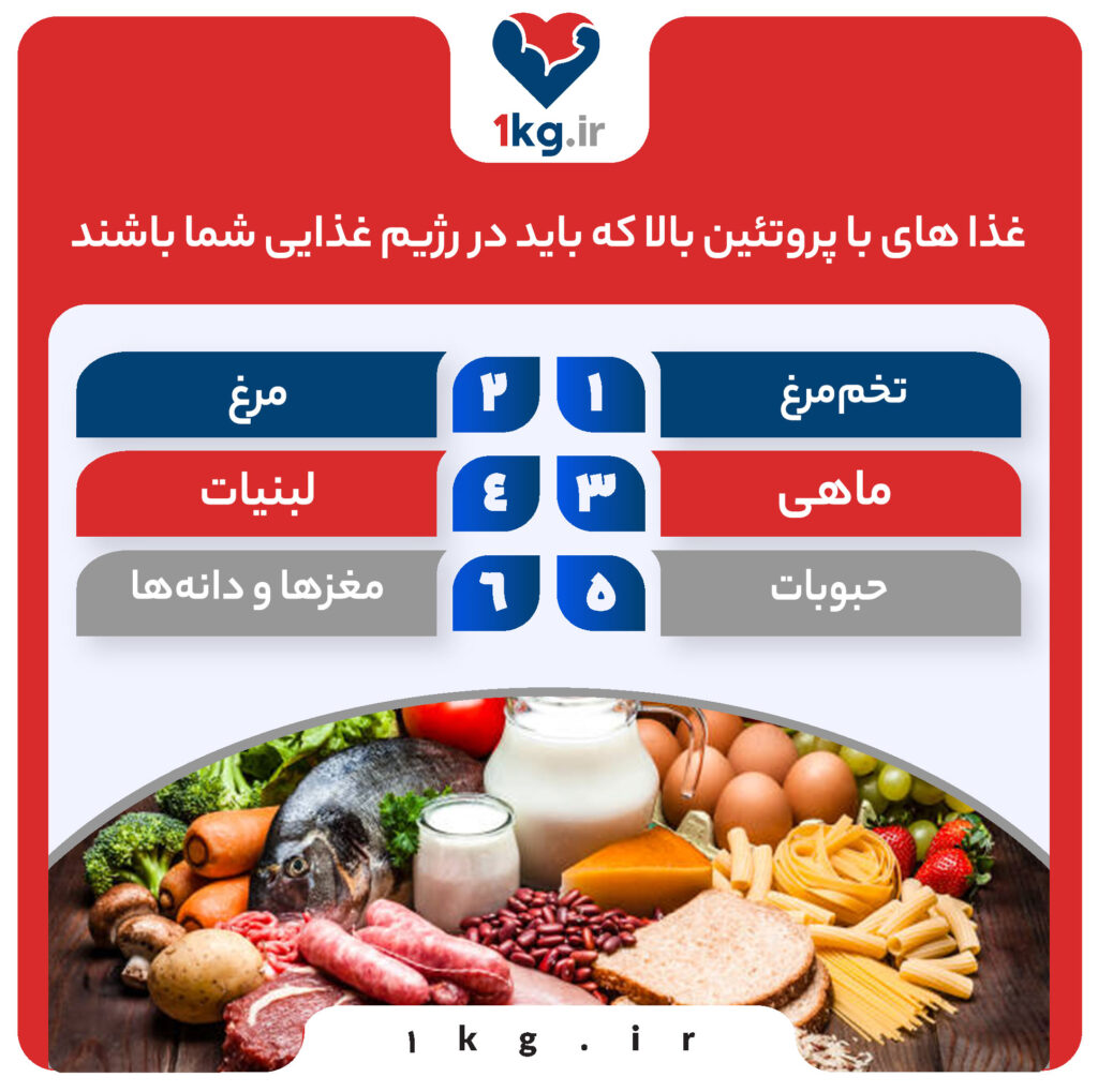 غذا های با پروتئین بالا، غذاهایی که به کاهش وزن کمک می کنند