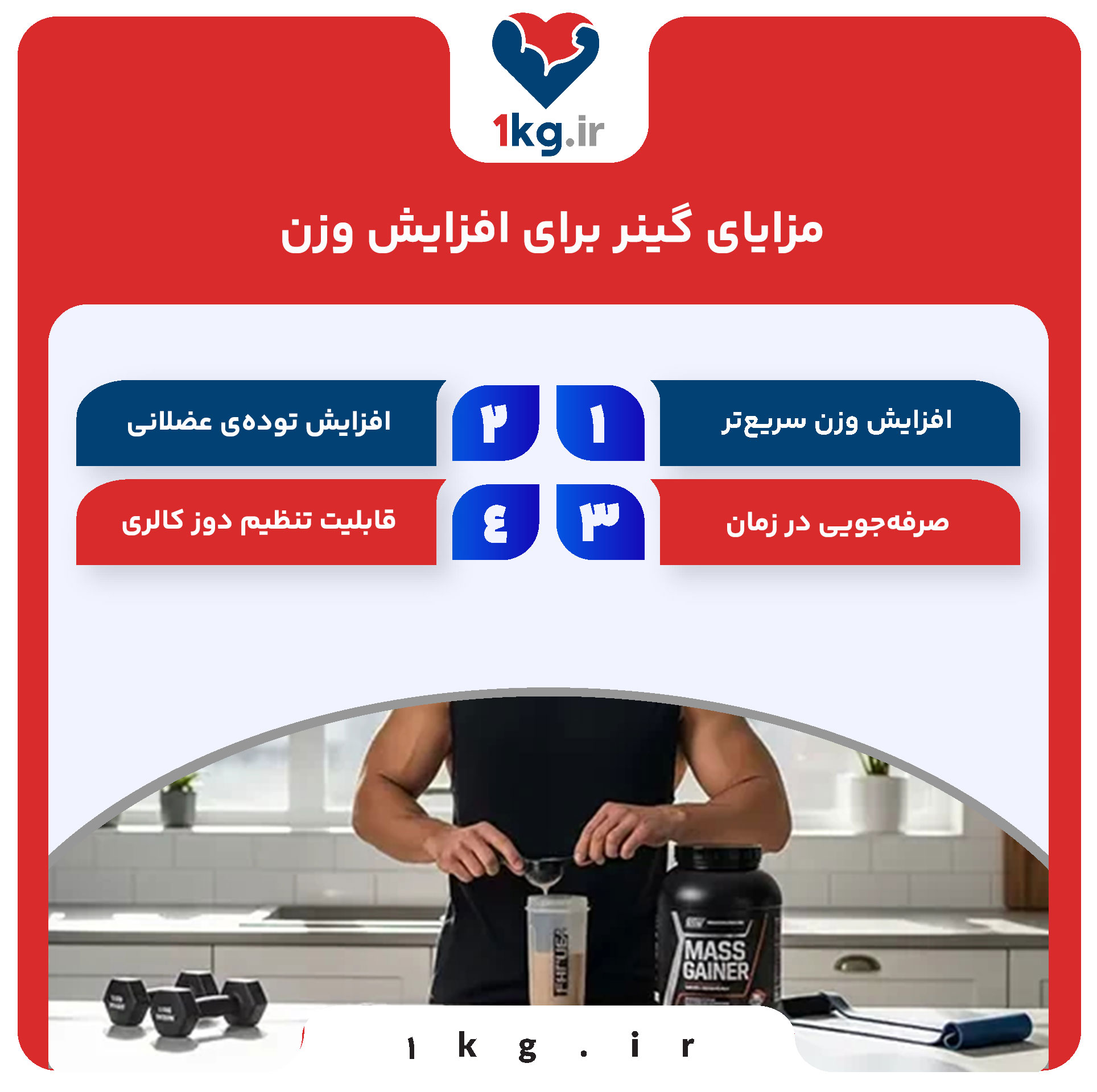 گینر برای افزایش وزن: راهنمای جامع و علمی برای افزایش وزن سالم و هدفمند 28 مزایای گینر برای افزایش وزن