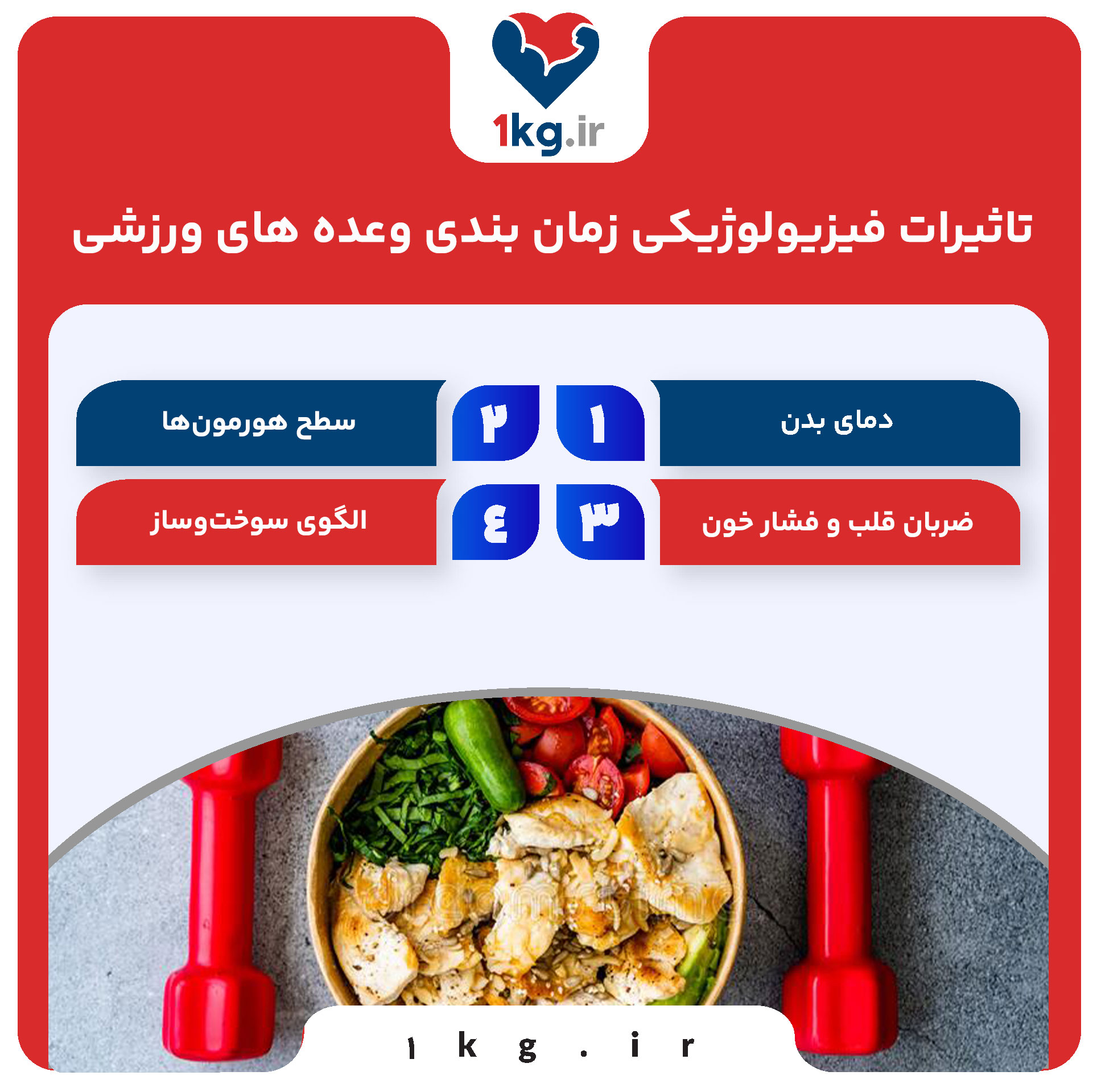 تاثیرات فیزیولوژیکی زمان بندی وعده های ورزشی