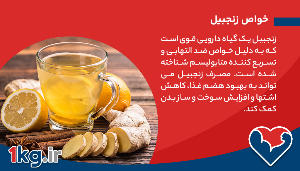 دمنوش زنجبیل چای سبز و هل در لاغری: رازهای یک ترکیب جادویی برای کاهش وزن 26 خواص زنجبیل