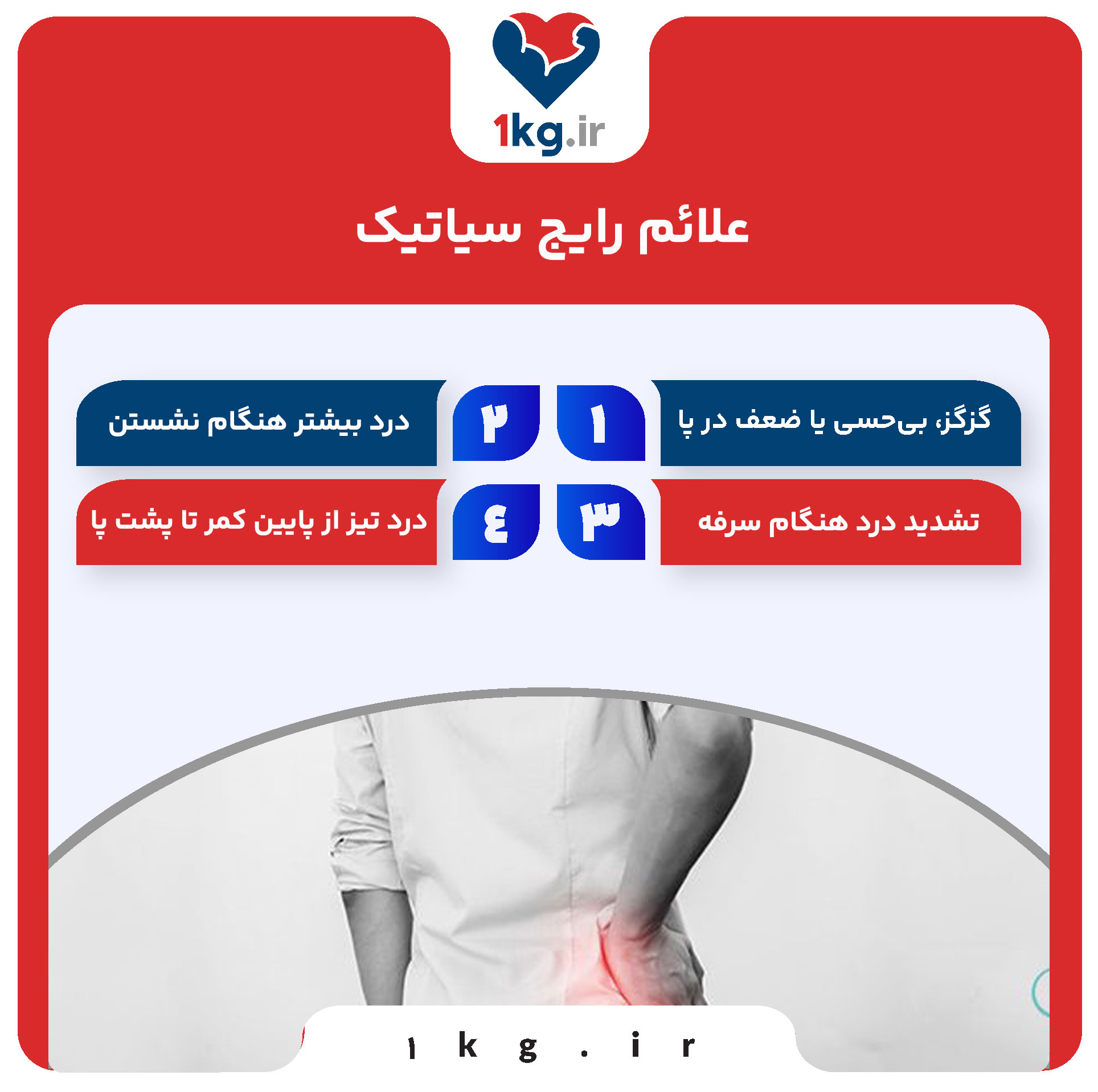 بهبود سیاتیک: راهکارها، تمرینها و روشهای درمانی مؤثر 27 علائم رایج سیاتیک