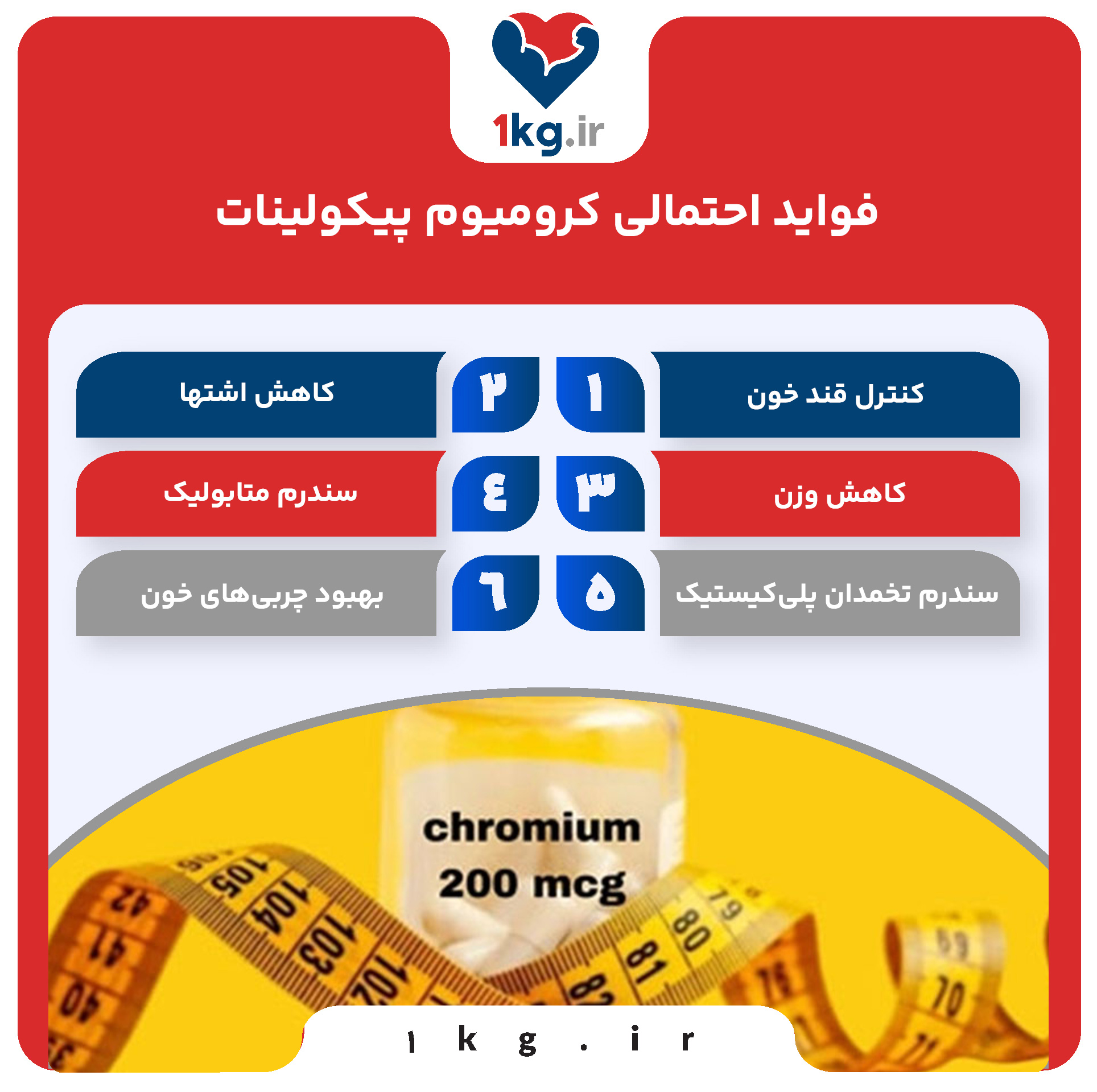 فواید احتمالی کرومیوم پیکولینات