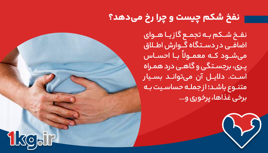 نفخ شکم چیست و چرا رخ می‌دهد؟