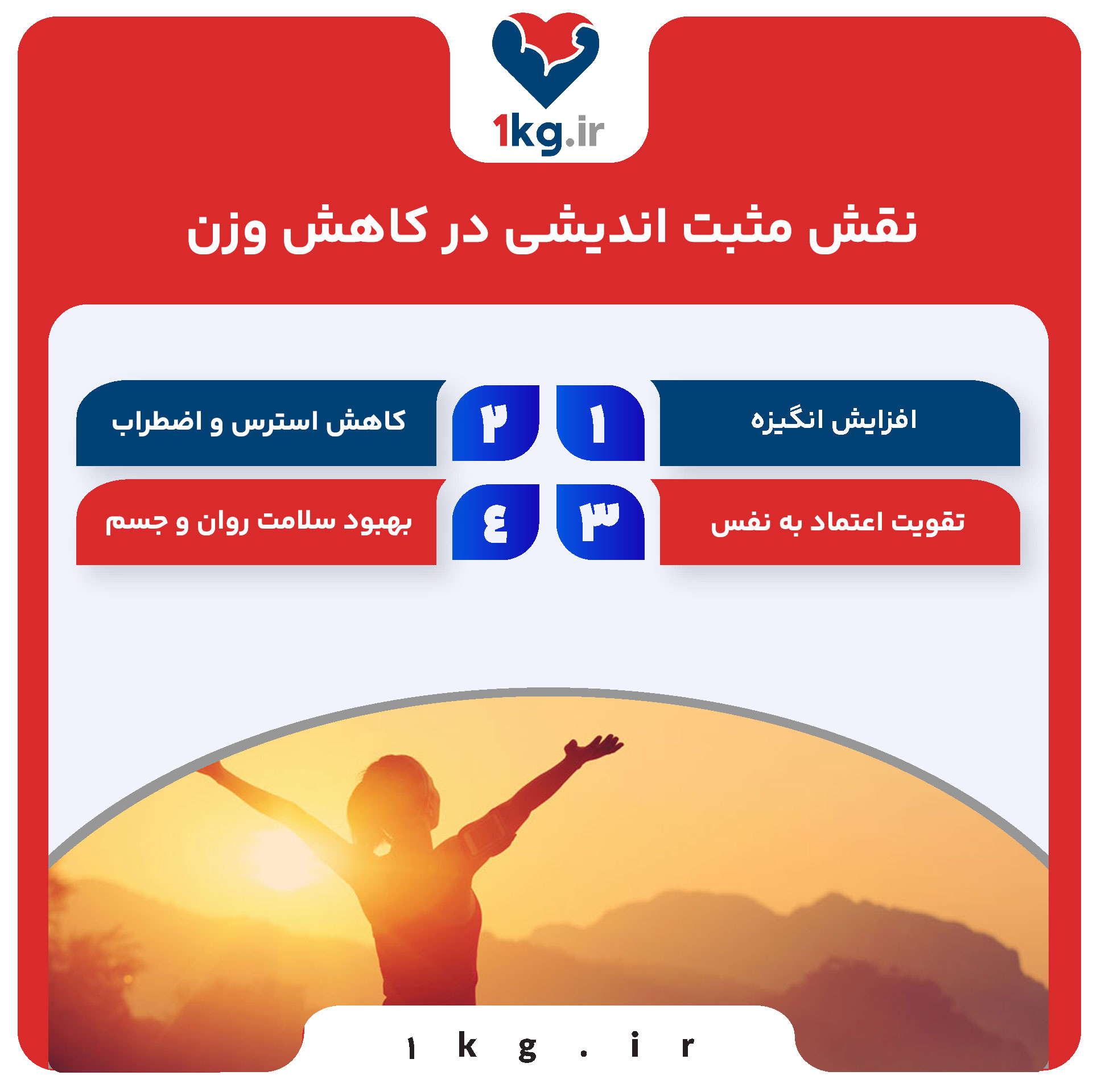 نقش مثبت اندیشی در کاهش وزن