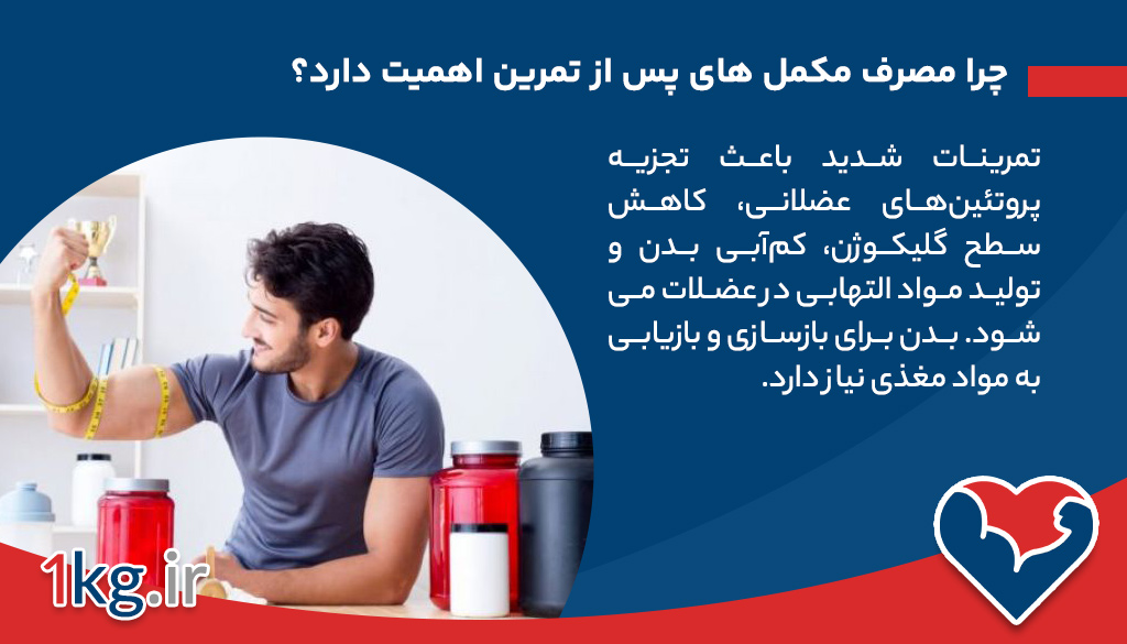 چرا مصرف مکمل های پس از تمرین اهمیت دارد؟