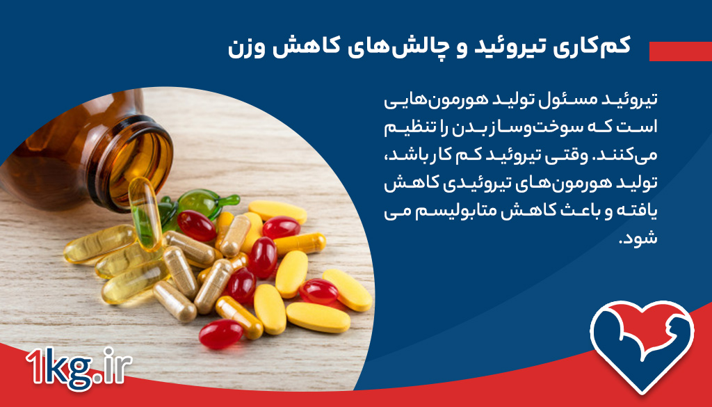  کم‌کاری تیروئید و چالش‌های کاهش وزن