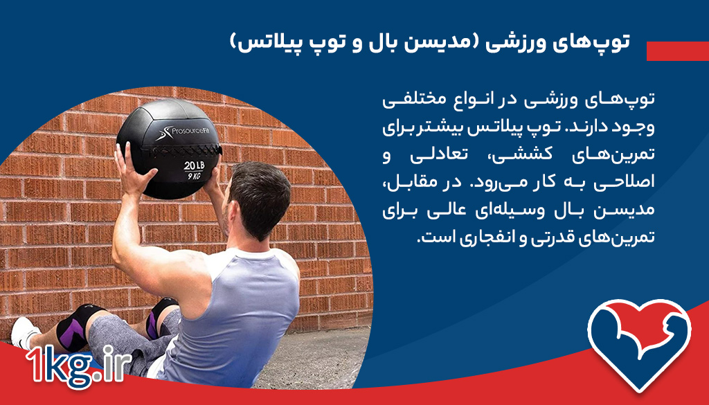 توپ‌های ورزشی (مدیسن بال و توپ پیلاتس)