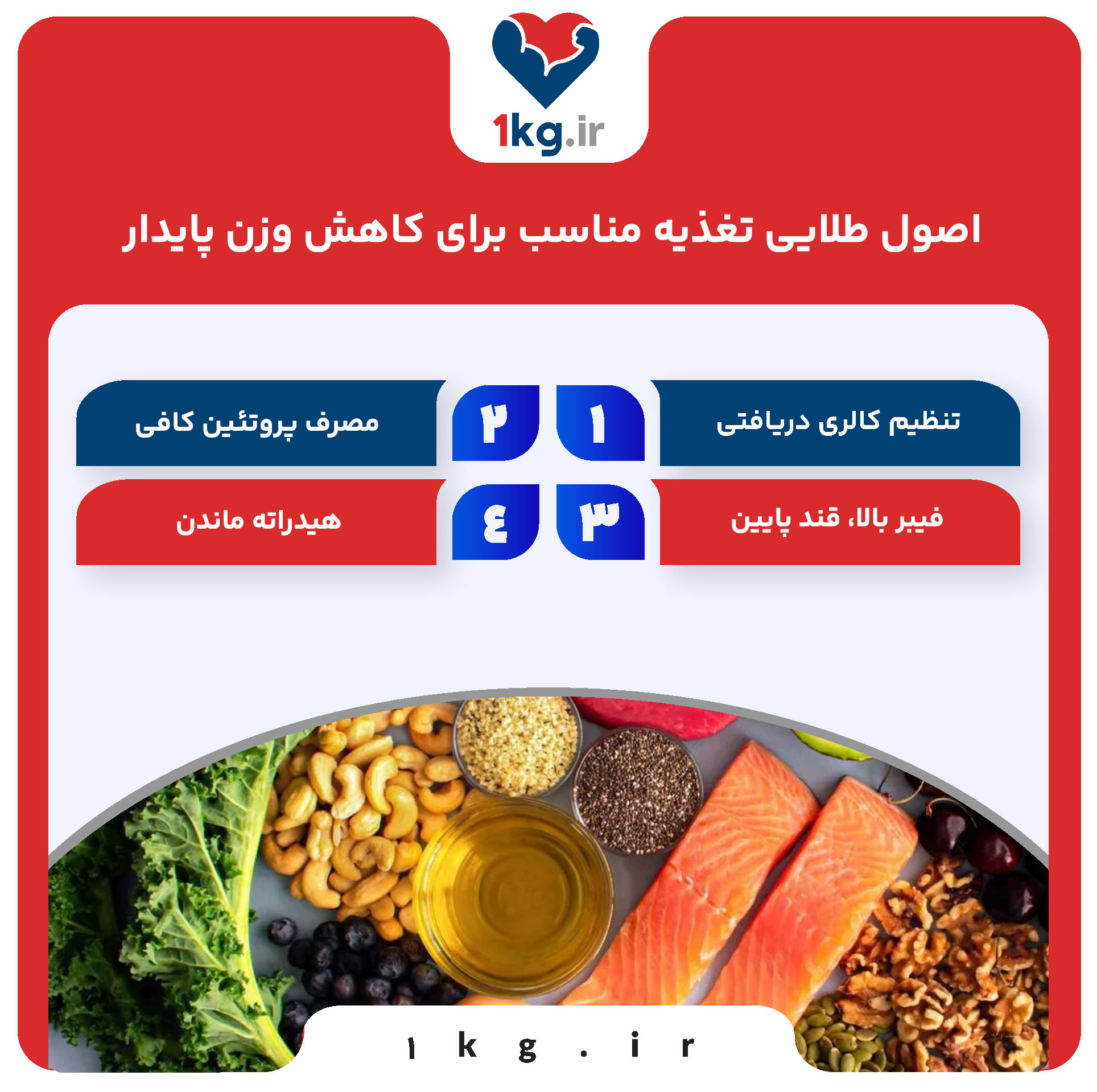 تغذیه مناسب برای کاهش وزن پایدار 27 اصول طلایی تغذیه مناسب برای کاهش وزن پایدار