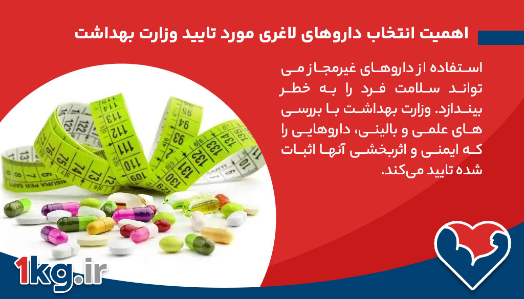اهمیت انتخاب داروهای لاغری مورد تایید وزارت بهداشت