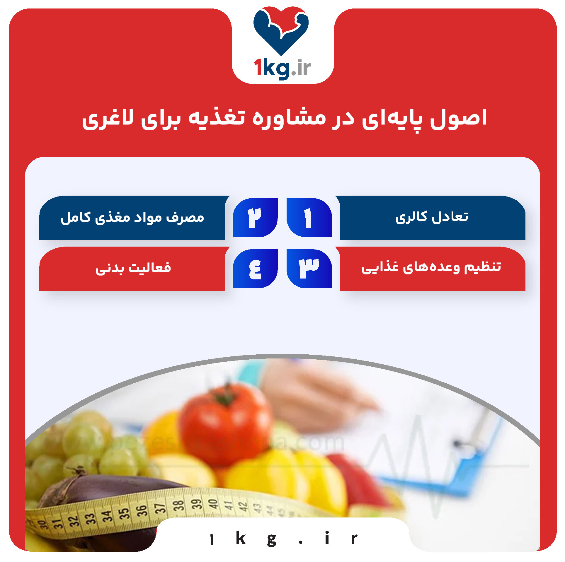 اصول پایه‌ای در مشاوره تغذیه برای لاغری