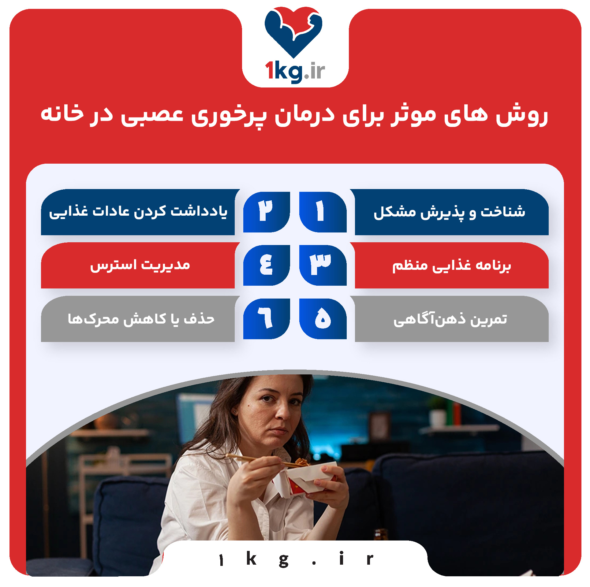 روش موثر برای درمان پرخوری عصبی در خانه