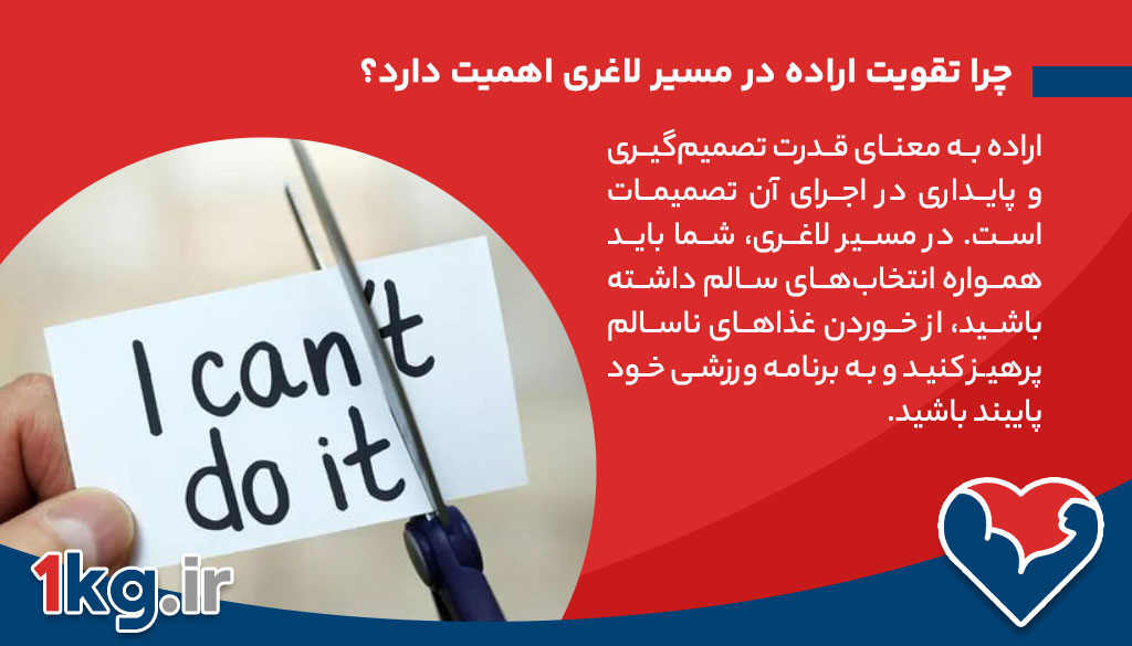 چرا تقویت اراده در مسیر لاغری اهمیت دارد؟