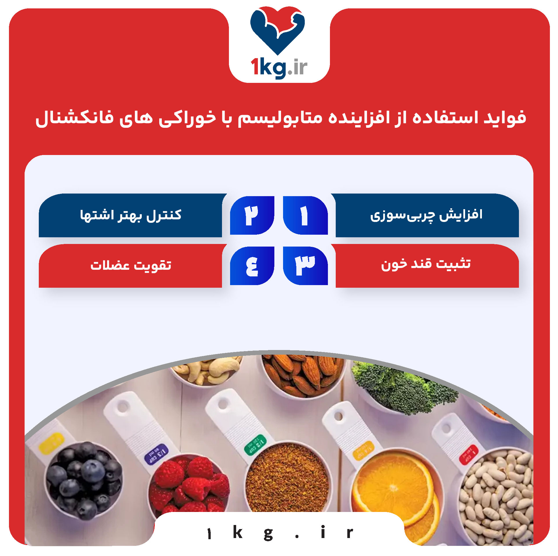 فواید استفاده از افزاینده متابولیسم با خوراکی های فانکشنال