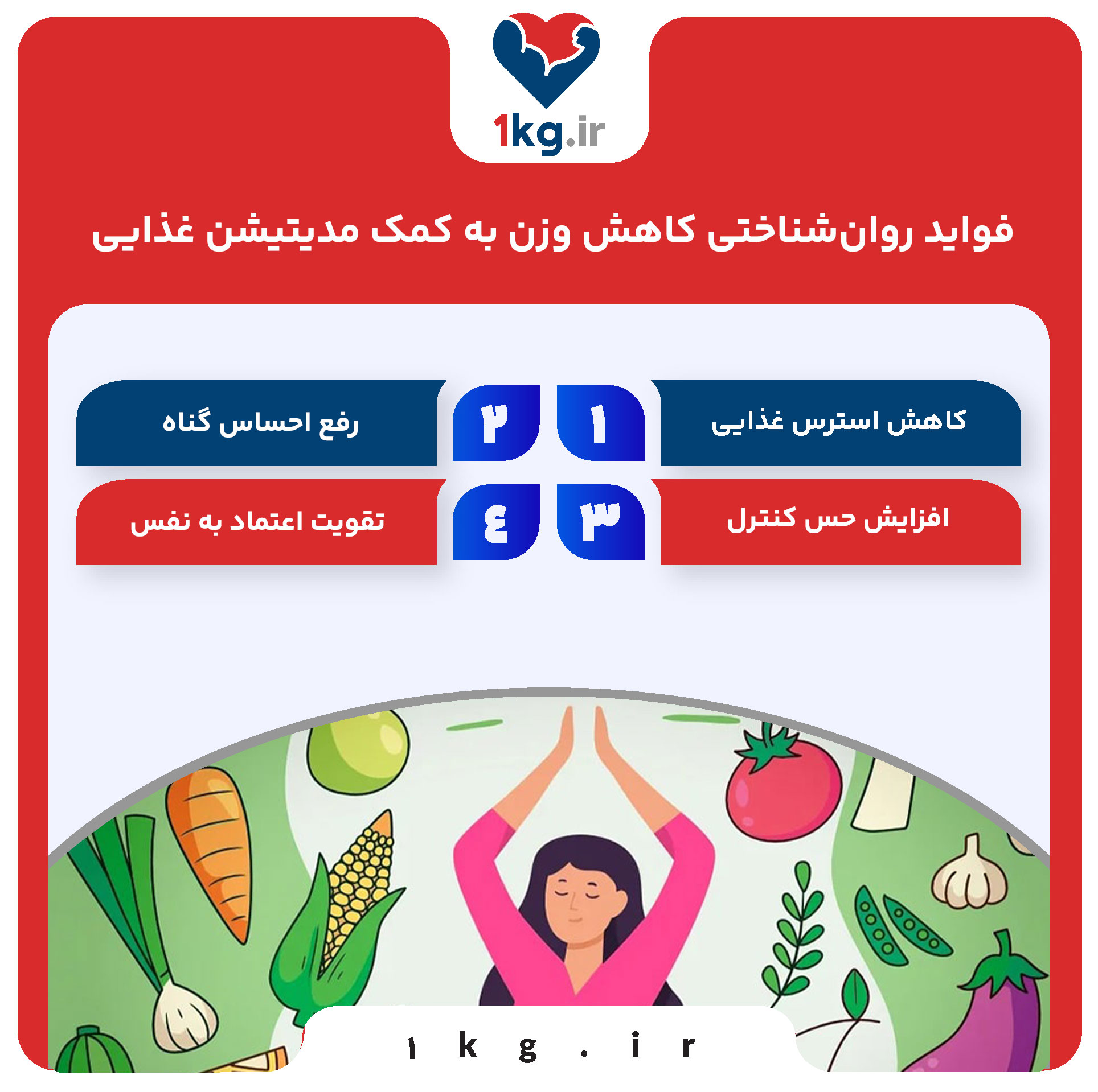 فواید روان‌شناختی کاهش وزن به کمک مدیتیشن غذایی