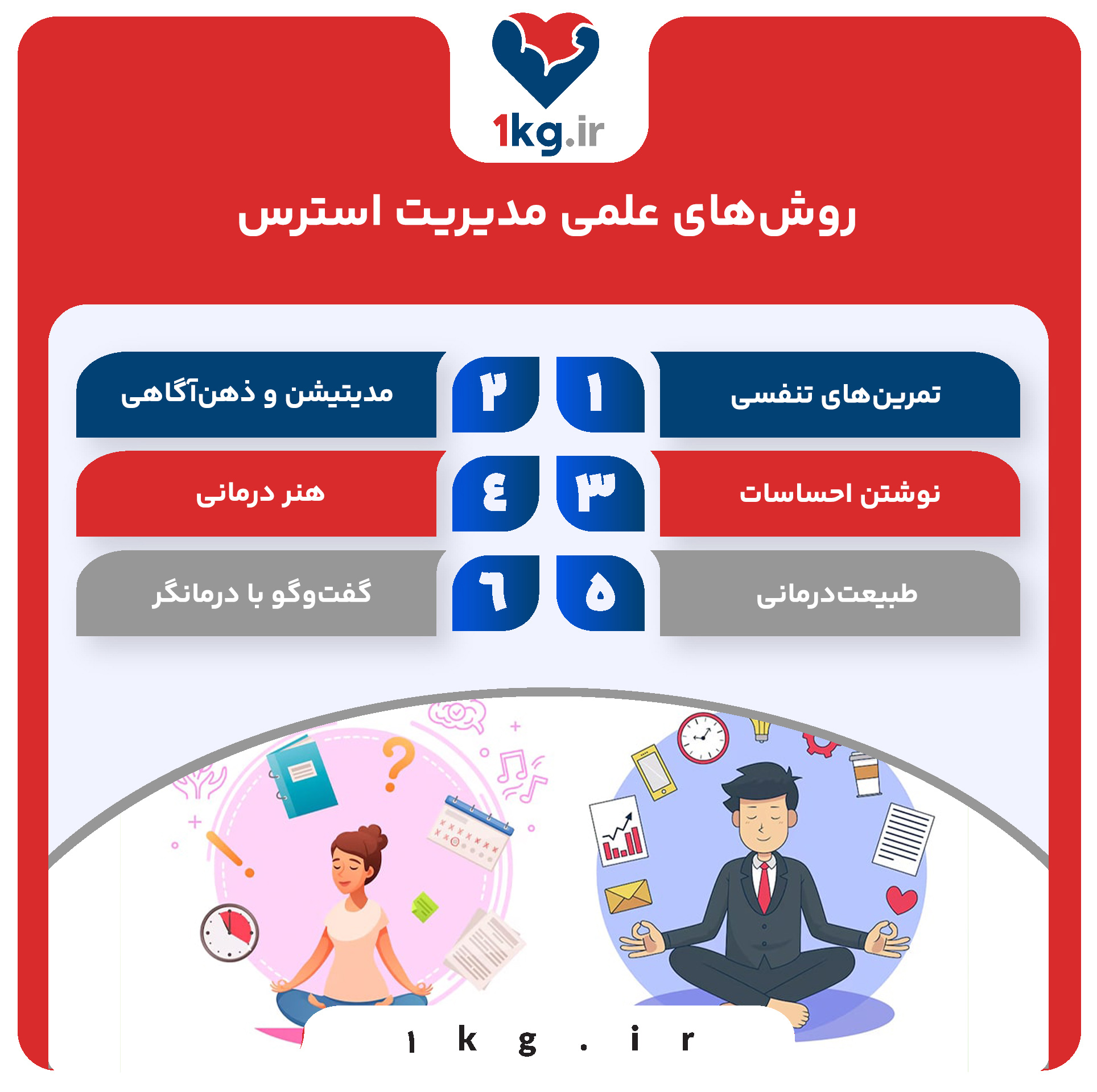 روش‌های علمی مدیریت استرس