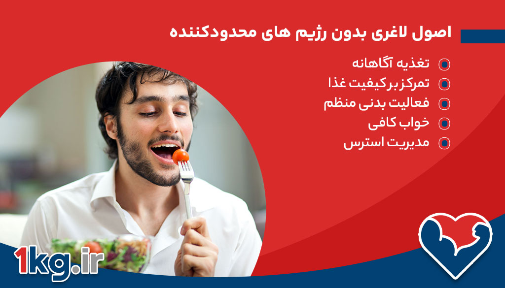 اصول لاغری بدون رژیم های محدودکننده