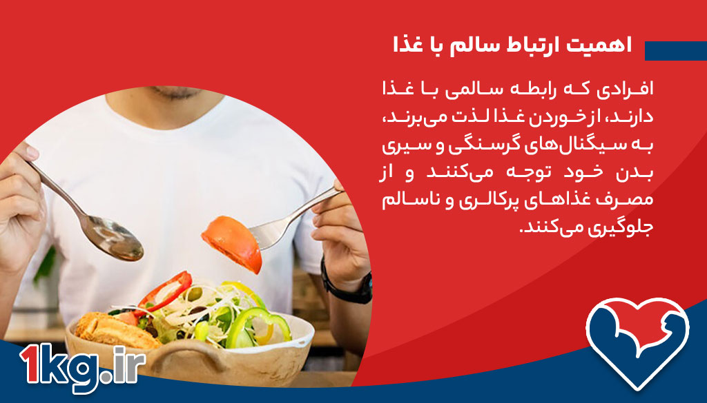 کاهش وزن با بهبود ارتباط با غذا: راهنمای جامع برای کاهش وزن پایدار 26 اهمیت ارتباط سالم با غذا