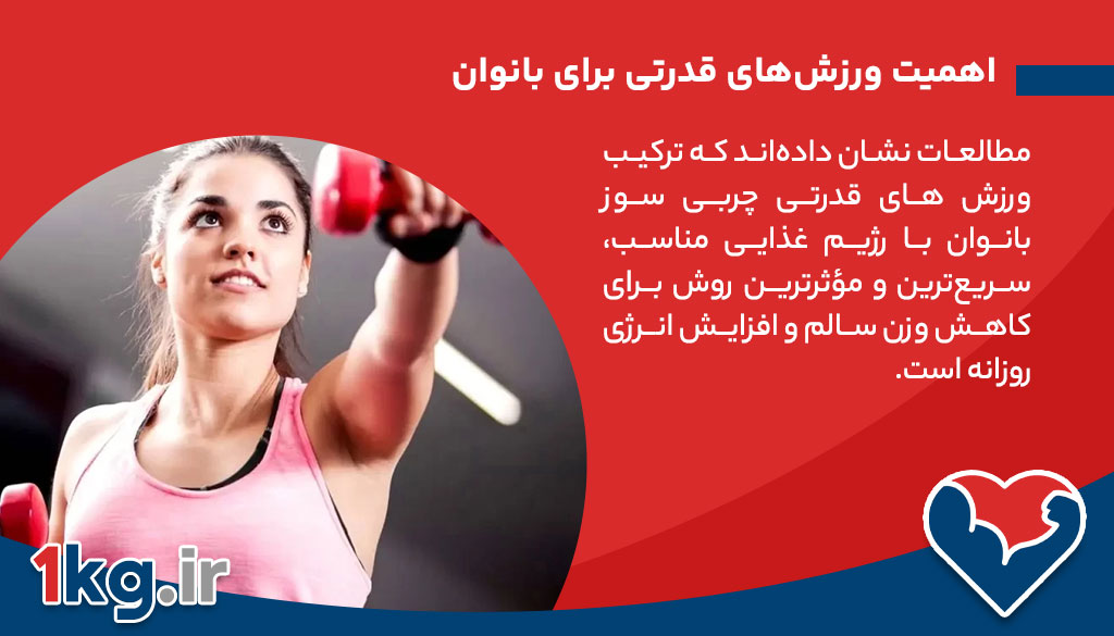 اهمیت ورزش‌های قدرتی برای بانوان