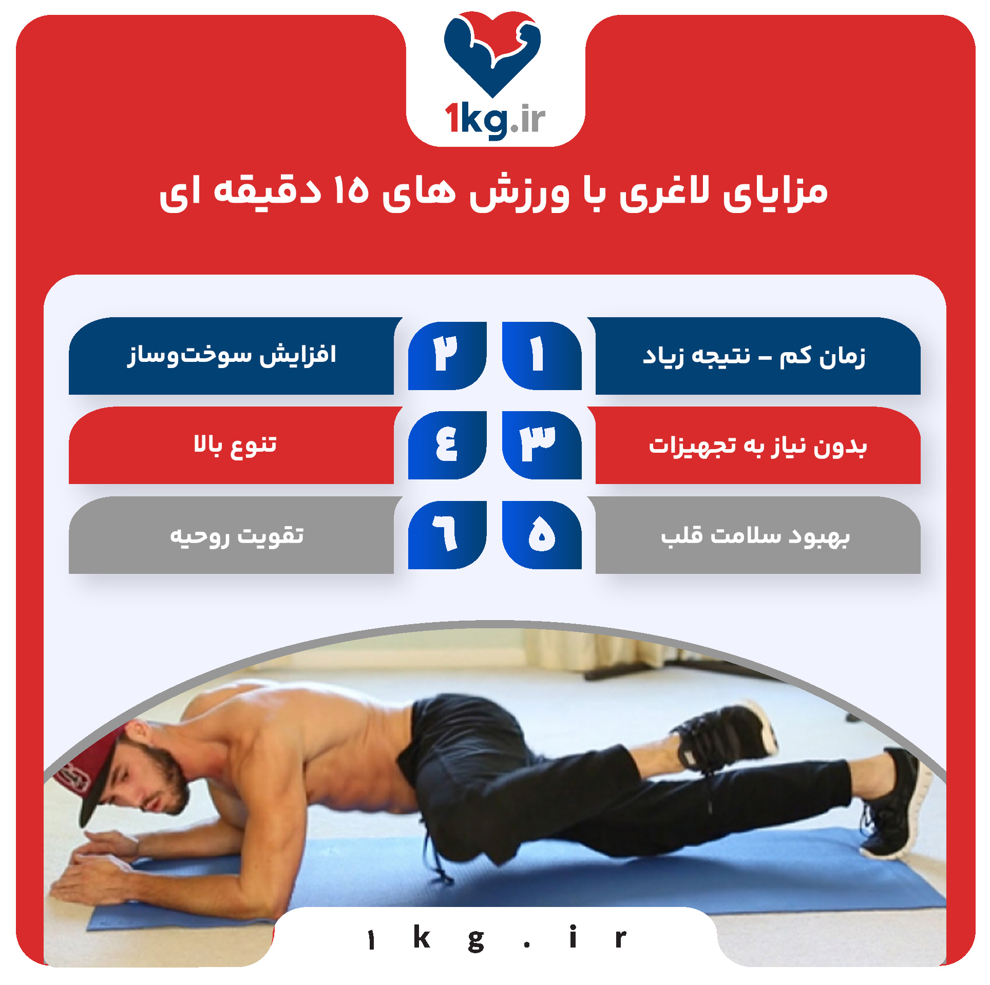 مزایای لاغری با ورزش های ۱۵ دقیقه ای