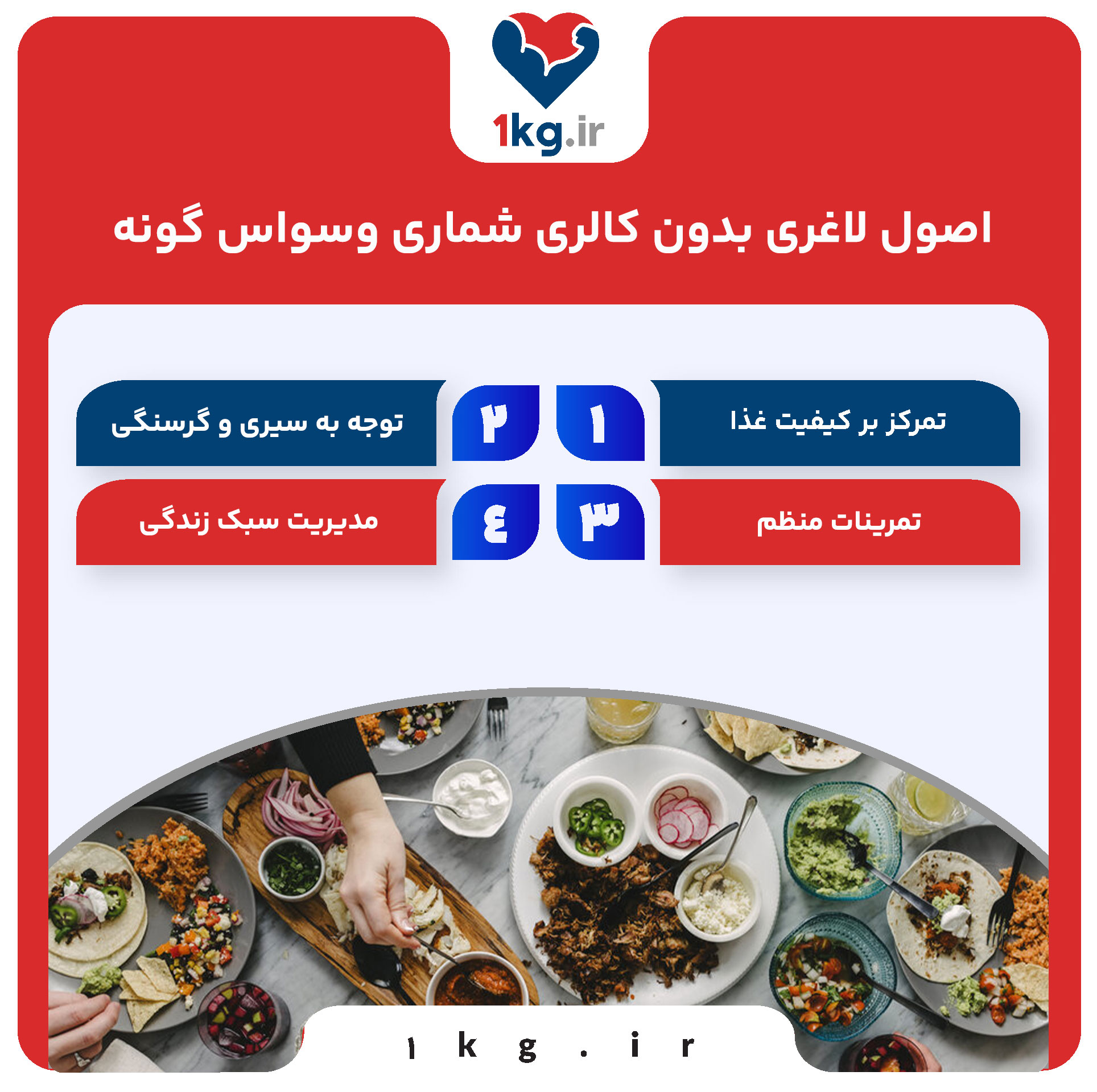 اصول لاغری بدون کالری شماری وسواس گونه