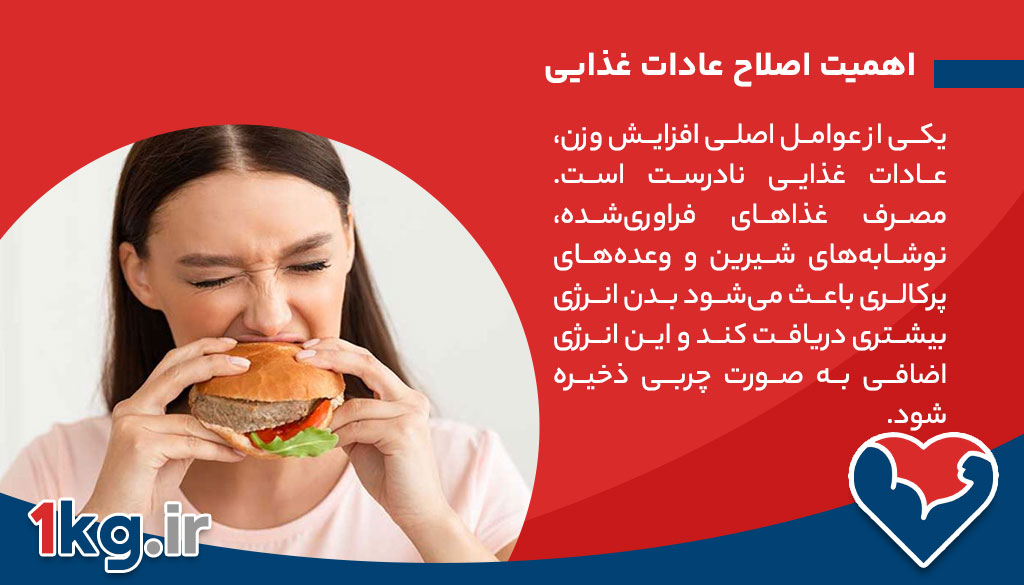 کاهش وزن با پاکسازی بدن از عادت های اشتباه 26 اهمیت اصلاح عادات غذایی