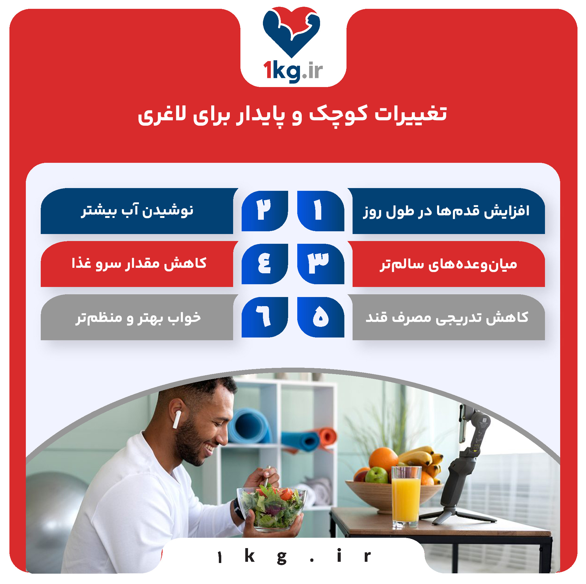 مفهوم اصلی کاهش وزن با تغییرات کوچک و پایدار